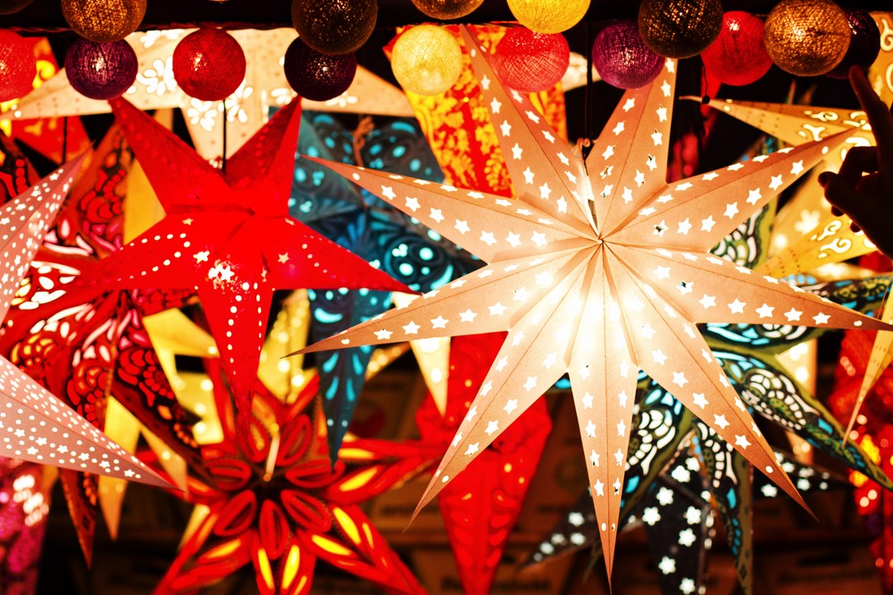 Christmas star light decoration