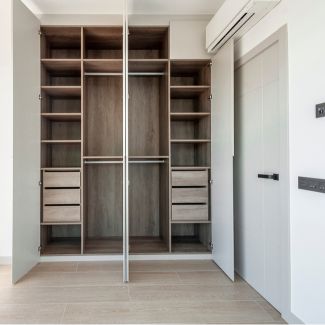 Built-in modern cupboard design for bedroom