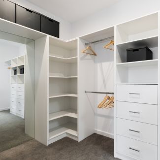 Master bedroom wardrobe with drawers