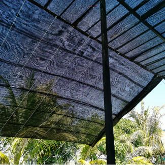 black shading net protect sunlight.