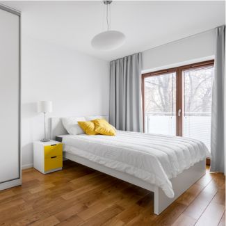 modern bedroom white bedroom with sliding door