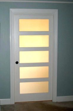 interior doors with frosted glass panels