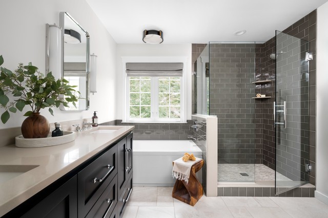 How To Clean Bathroom Tiles Tips, How To Keep Black Bathroom Tiles Clean