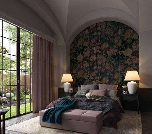 Floral Wall Texture for Chic Aesthetic
