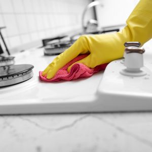 clean kitchen with your baking sheets