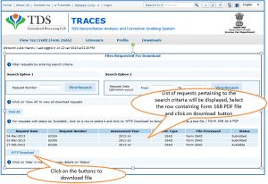 TRACES File download Page
