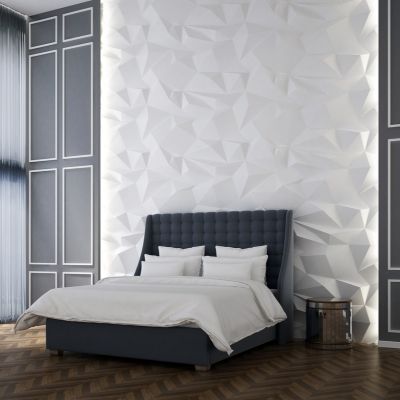 latest wall paint texture design for bedroom