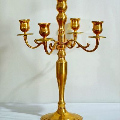 Candlesticks for simple new year decoration at home
