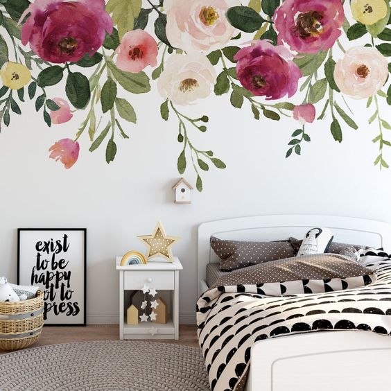 Floral And Animal Wall Sticker Designs