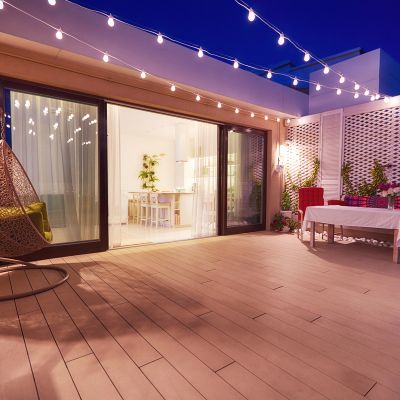 Terrace Decoration with Light