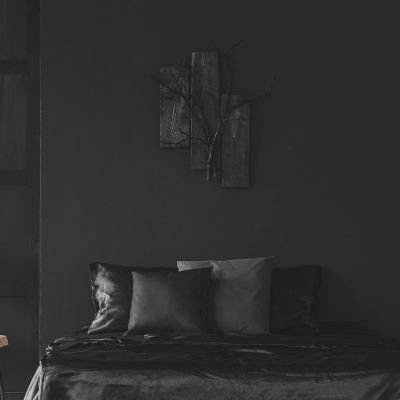  Jet black bedroom interior