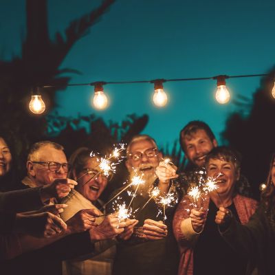 The canopy of lights also adds the element of romance to any party