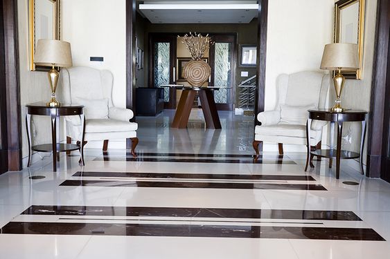 Zebra Marble Floor Design