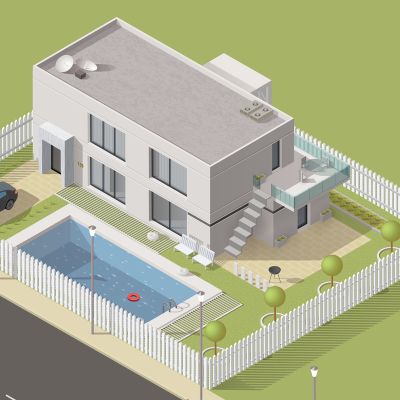 3d Bungalow House Design