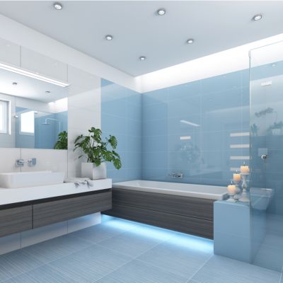 Blue Bathroom Floor Tile Ideas For A Tranquil Look