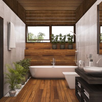 Brown Bathroom Floor Tile Ideas 