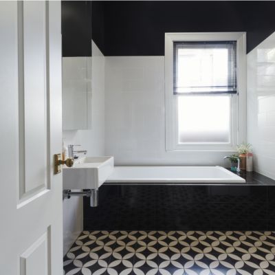 Pattern Floor Tile Design For Bathroom