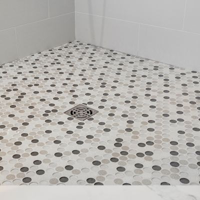 Penny Tile Bathroom Floor Designs