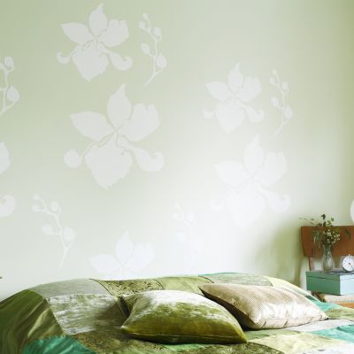 Green Wallpaper Design For Bedroom