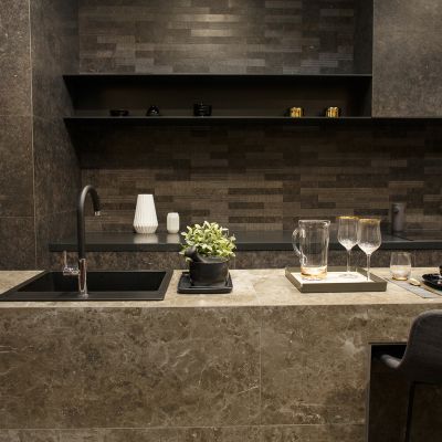 Modular Kitchen Marble Design