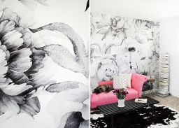 Black And White Wallpaper Designs for Living Room