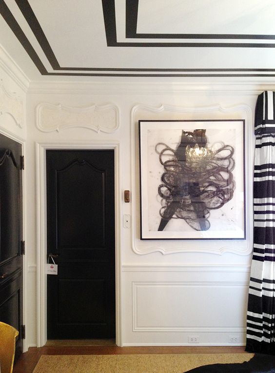 Ceiling Border Paint Design Ideas