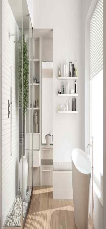Separate Shower & Bath Spaces
