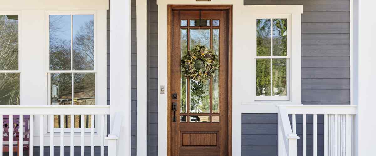 Half-Panelled Jali Door Design
