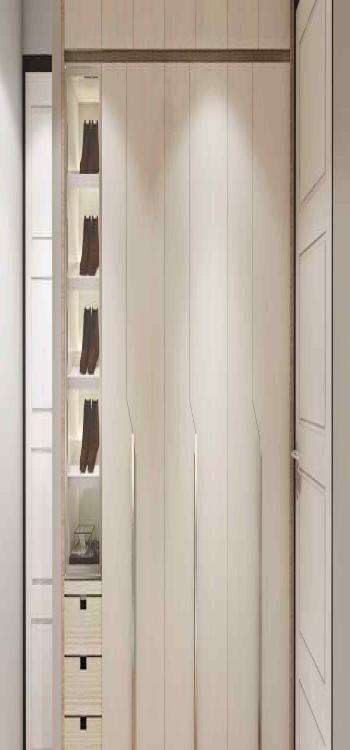 3. A Floor-to-Ceiling Glass Wardrobe  