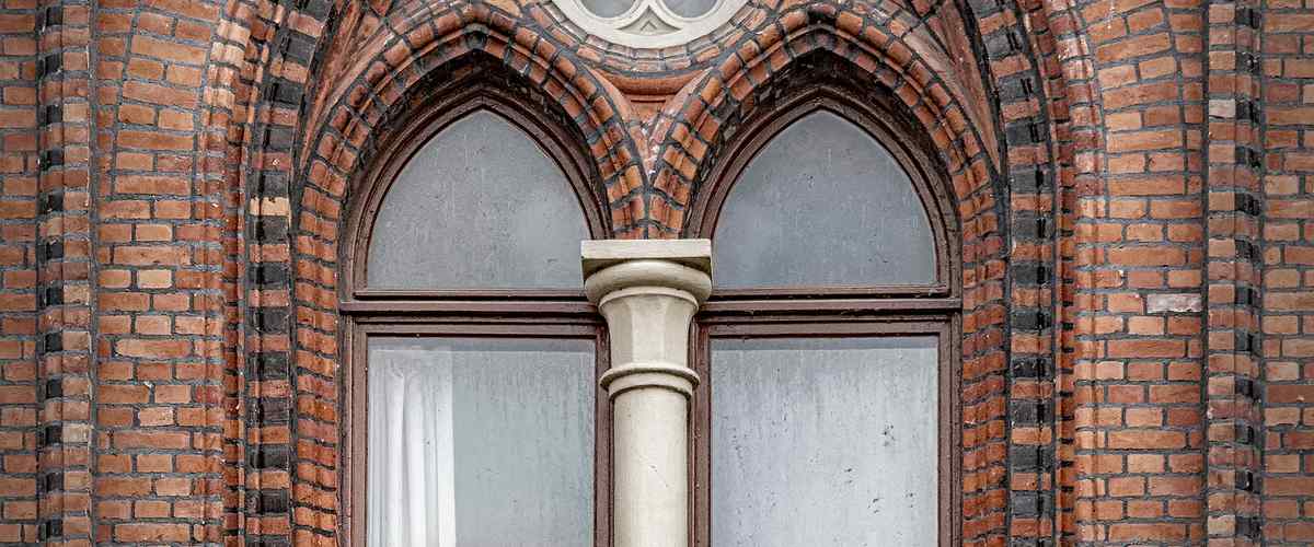 6. Grey Door With Geometric Pattern