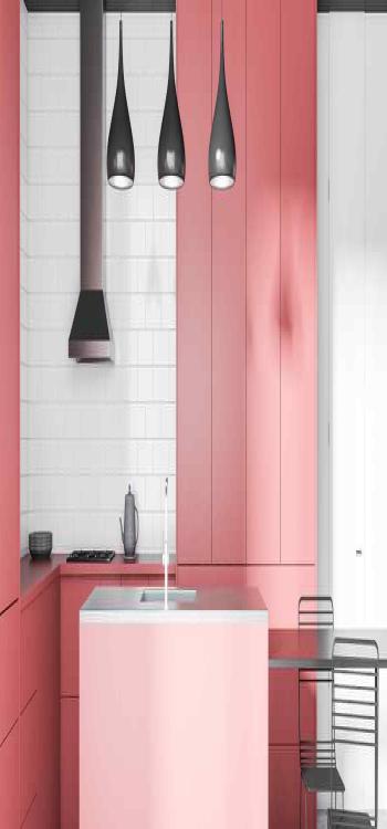 8x6 Kitchen Design Ideas - Single Colour Palette 