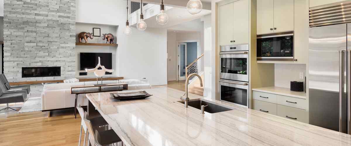Add A Rugged Appearance With Granite Cupboard Design For Kitchen