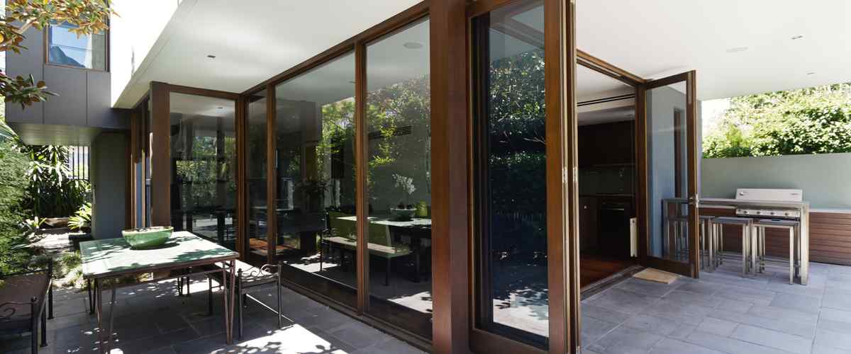 Balcony Room Covered by Glass Walls