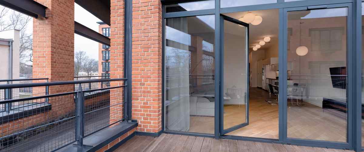 Glass Doors with Thin Frames Are Perfect For Spacious Balconies 