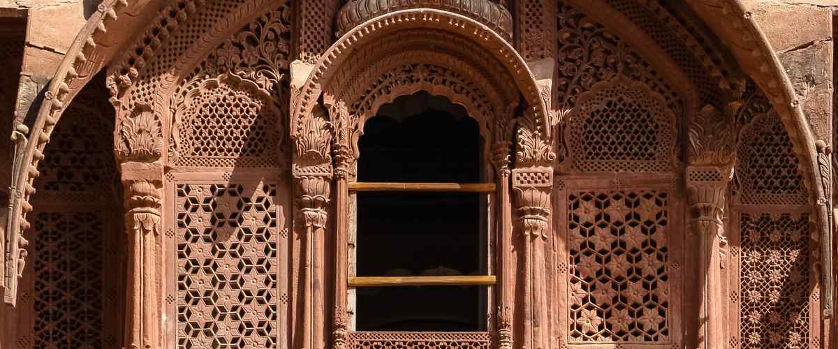 Indian Balcony Doors of A Castle