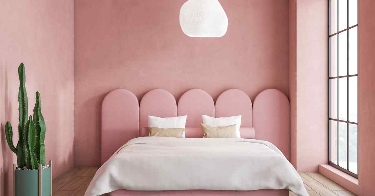 20 Best Bedroom Colour Combination Ideas : Light Grey and Light Pink Bedroom