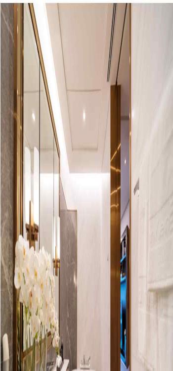 Rectangular False Ceiling Bathroom Design