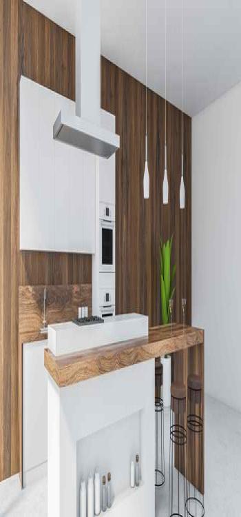 Smart Storage Space With Square Kitchen Design