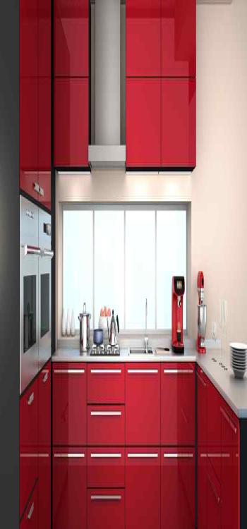 The Aesthetic Of Subdued Red Cabinets