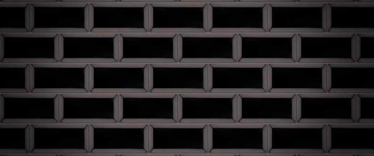 Tiles of Black Subway Stone for the Walls