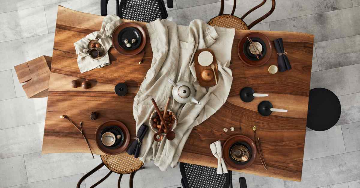 wooden dining table design