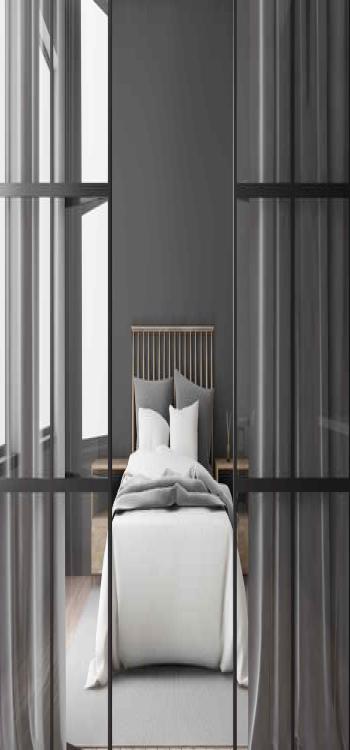 Glass Door Design for Bedroom