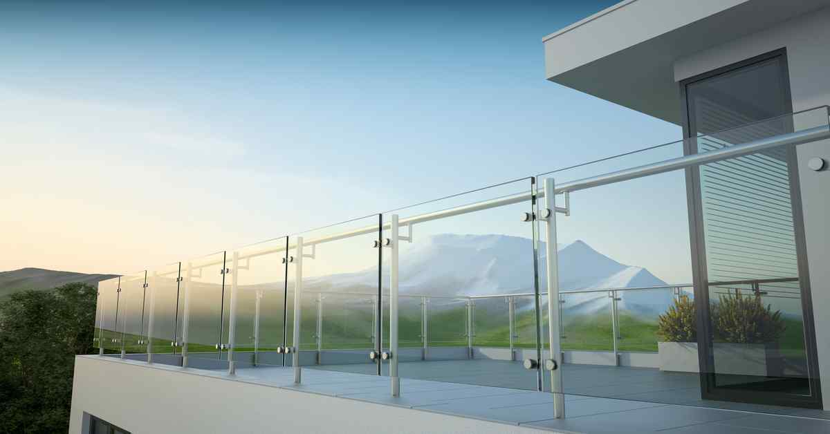glass railing designs for the balcony