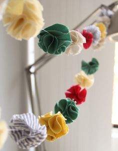 Add in a pop of colour with pom-pom garlands
