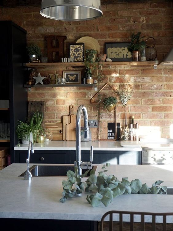 Choose brick walls for a trendier decor