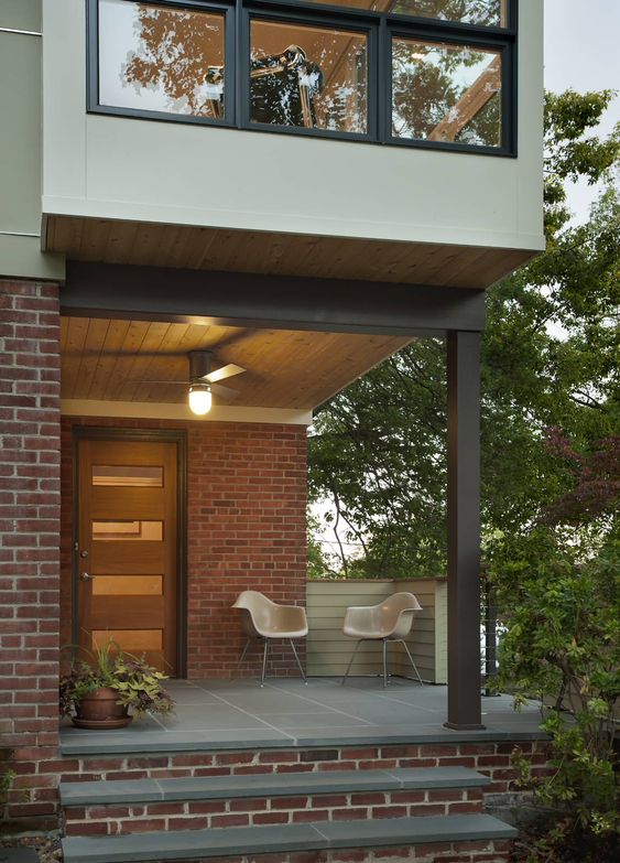 Greet your guests in style with outside brick wall designs