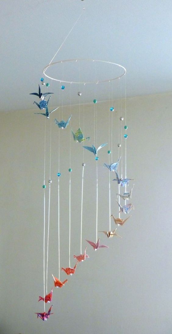 Make a statement with paper art windchimes