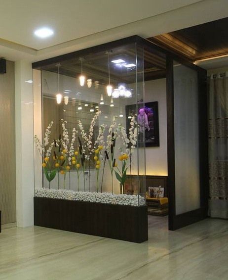 Partitioned Panelled Glass Door Design