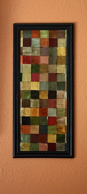 Reuse leftover paints to create beautiful paint swatch arts