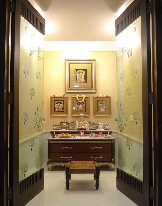 Guide to Various Puja Room Door Designs with Glass